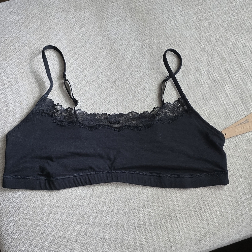 NWT Skims Cotton Lace Bralette Size 3X